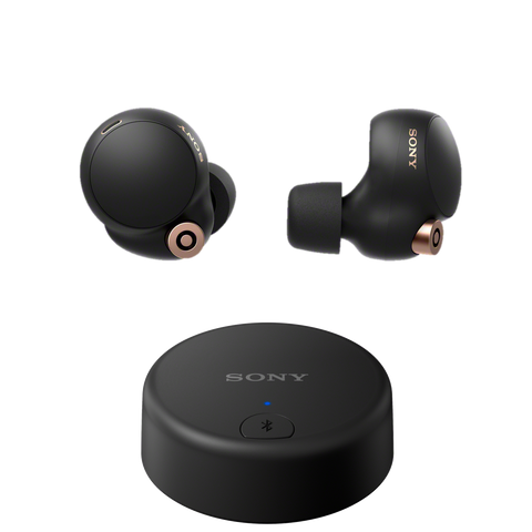 WF-1000XM4 Wireless Noise Cancelling Headphones With Wireless Transmitter WLA-NS7